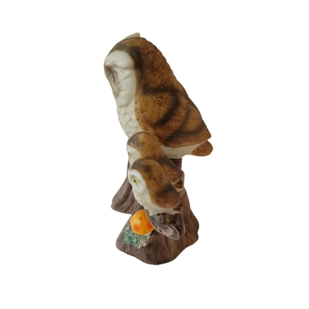 Vintage Ardco Owl Family on Tree Budvase